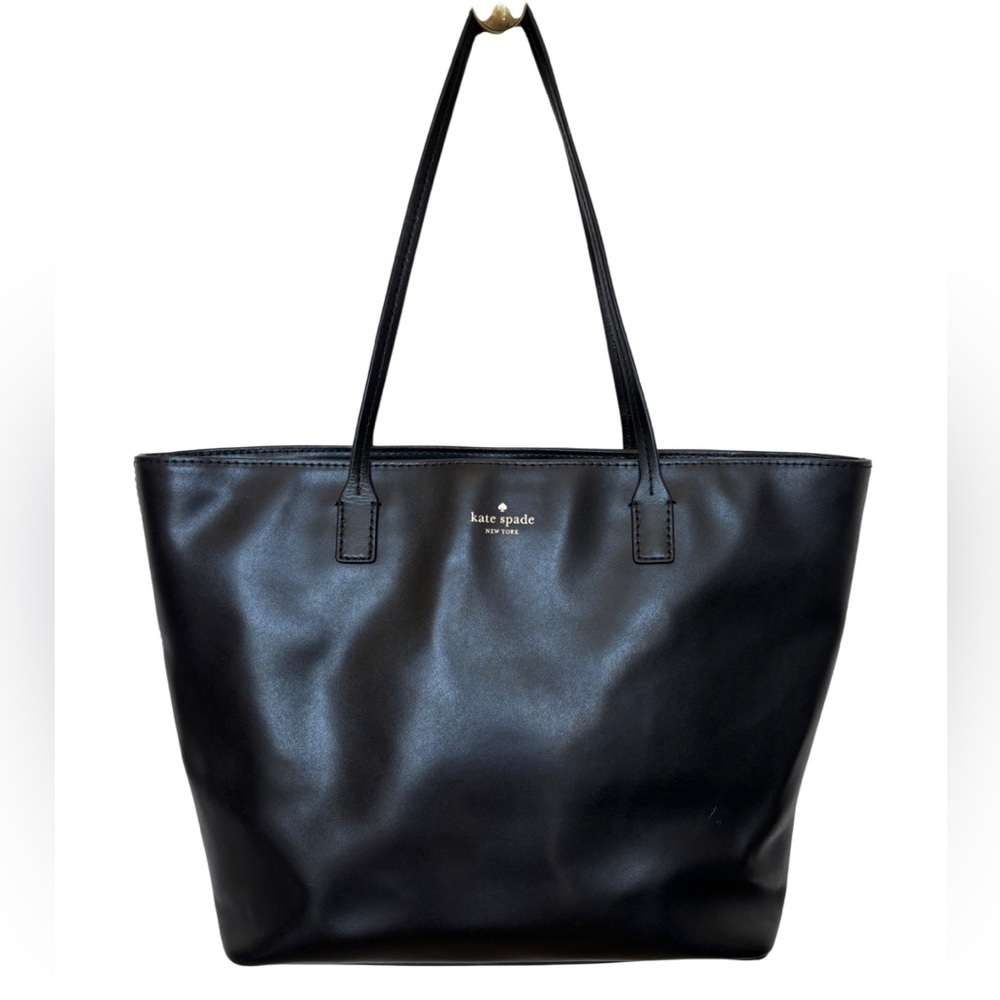 kate spade Black Leather Janie Tote